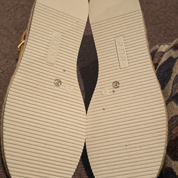 A.N.A BRAND WOMEN'S TAN SUMMER LINEN SHOES WITH ADJUSTABLE ANKLE STRAP SIZE 8 - Picture 6 of 13